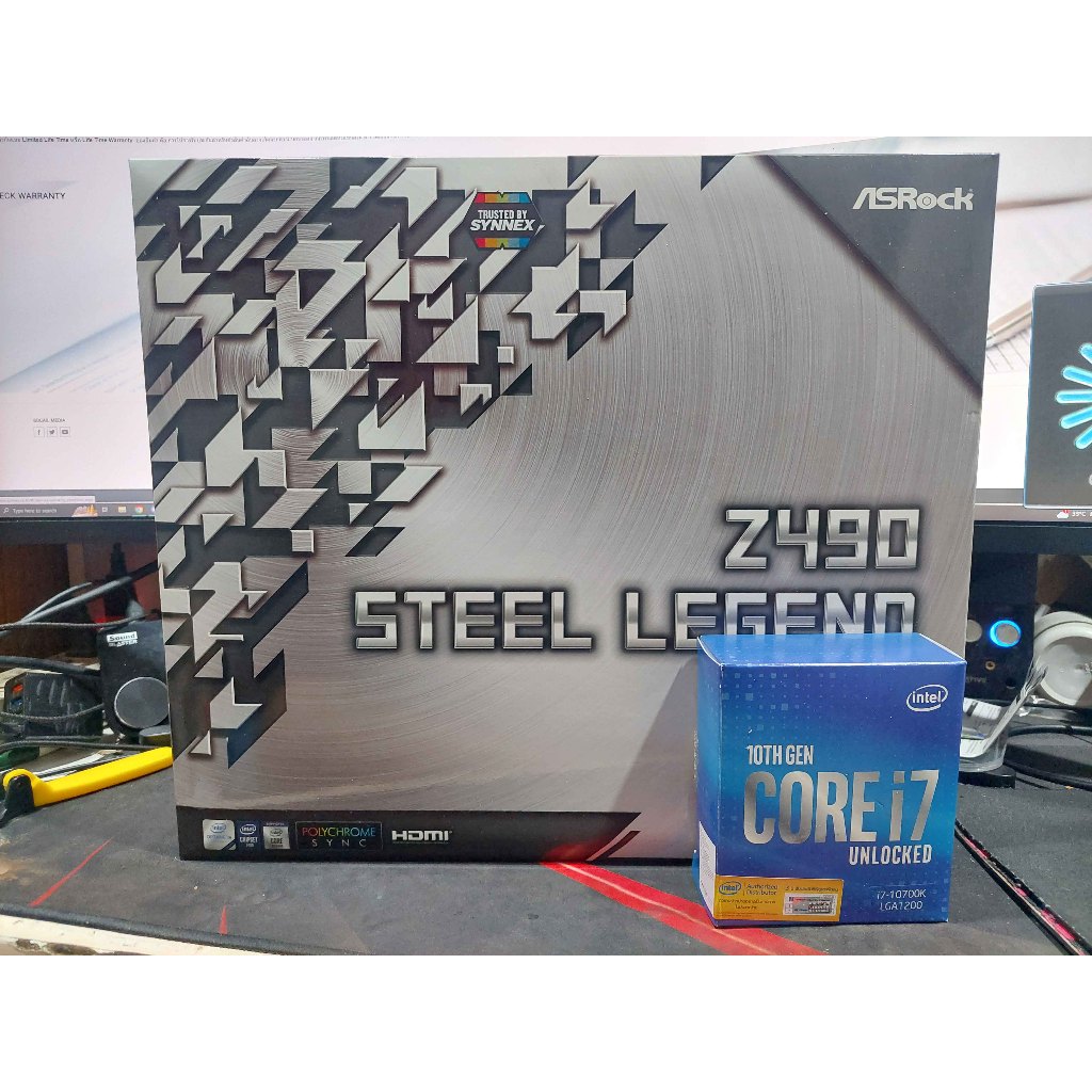 Used Intel Core i7 10th Gen (10700K) with Asrock Z490 Steel Legend