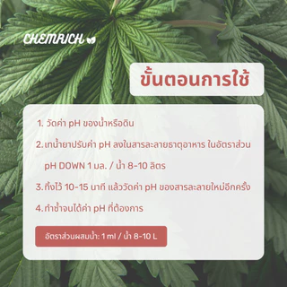 5000ml pH DOWN น้ำยาลดค่า pH สูตรเข้มข้น / Concentrated buffering solution for pH stability - Chemrich