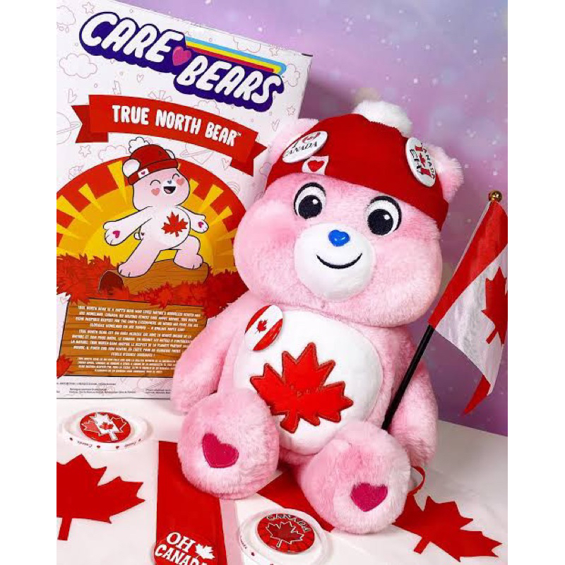 พร้อมส่ง🍁Care Bears True North Bear RARE!🇨🇦CANADIAN EXCLUSIVE