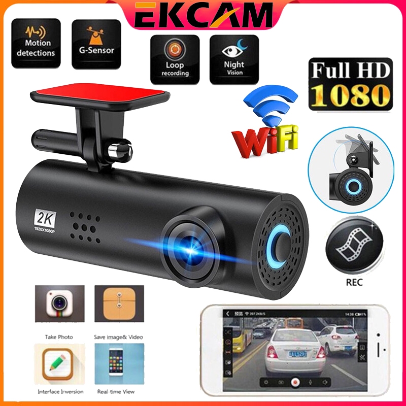 Ekcam LF9 WiFi 1080P รถ กล้อง เครื่องบันทึกหน้าจอรถยนต์ รถ Dashcam Car DVR Ultra HD Night Vision