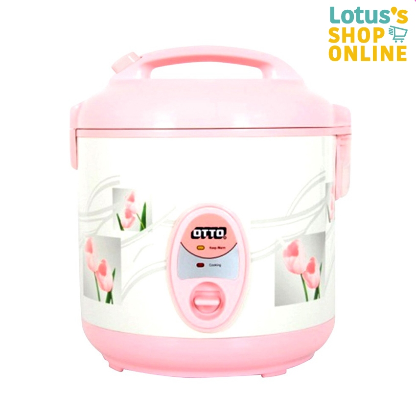 ออตโต้ หม้อหุงข้าว ขนาด 1.8 L. รุ่น CR-18OT (คละลาย/สี) OTTO RICE COOKER 1.8L. #CR-18OT