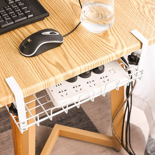 Rack ชั้นเก็บสายเคเบิลใต้โต๊ะ ติดตั้งง่าย ไม่ต้องเจาะ วัสดุเหล็กทนทาน30cm 36cm 38cm 50cm