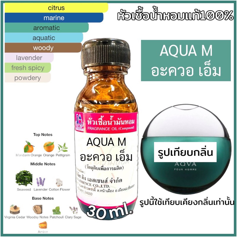 หัวเชื้อน้ำหอม 100% กลิ่น บาคาเลต อะควา BACALET AQUA 30ml.
