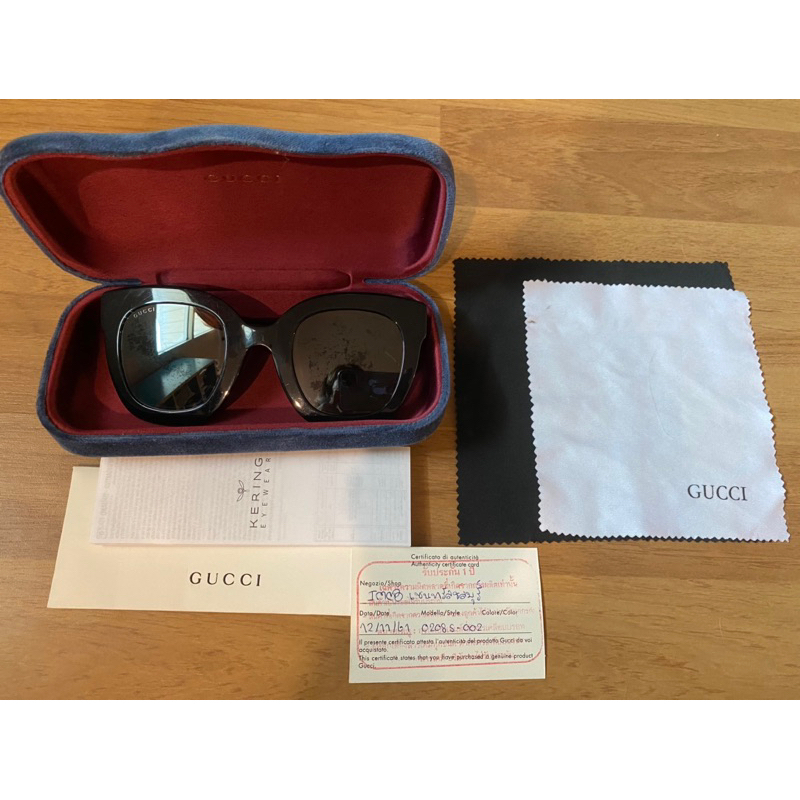 แว่นตากันแดด Gucci แท้ Used มือสอง