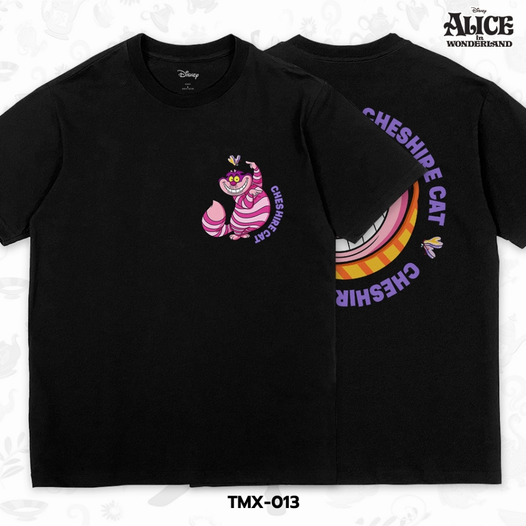 Power 7 Shop เสื้อยืดการ์ตูน "The Cheshire Cat" คอลเลคชั่น "Disney Classics" (TMX-013)
