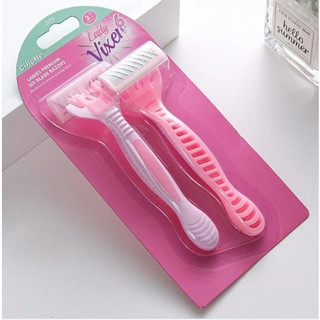ID888 มีดโกนหนวด 6ชั้น 2 ชิ้น, มีดโกนอเนกประสงค์ พร้อมส่ง