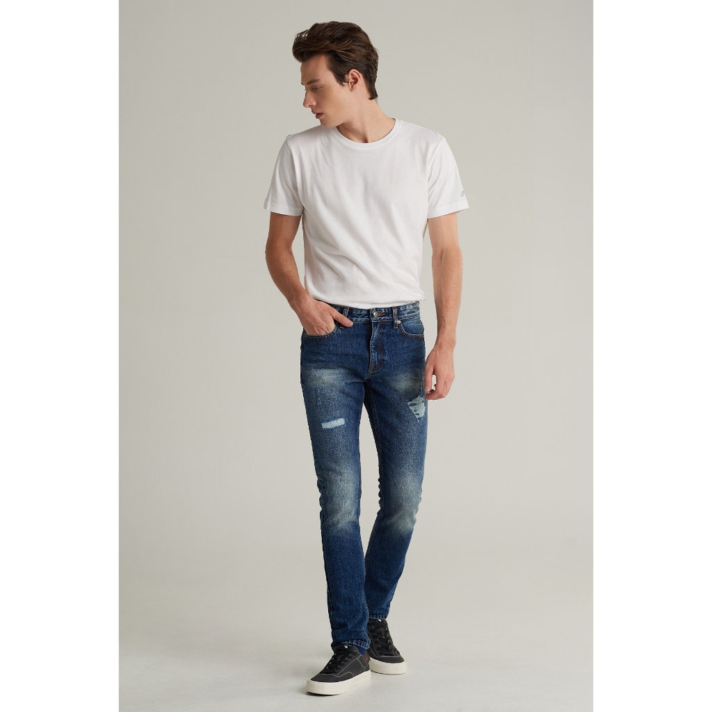 Mc jeans กางเกงยีนส์ผู้ชาย ทรงขาเดฟ Slim ริมแดง (Selvedge Jeans) MMSZ194