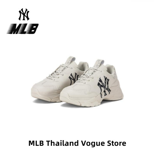 【ของแท้ 100%】MLB Chunky Classic White Black