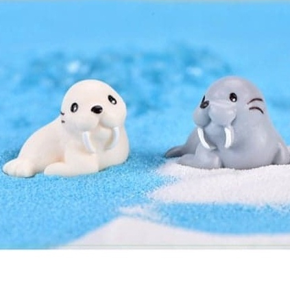 สิงโตทะเลน่ารักๆ (ราคา/1 ตัว) ตุ๊กตาแต่งสวน จัดสวนถาด สวนขวด พร็อพถ่ายรูป