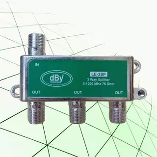 ตัวแยกสัญญาณเสาอากาศทีวี 2, 3, 4 ทาง รุ่นประหยัด ถูกสุดในรุ่น dBy LE Series 40-860 MHz 75 Ohm