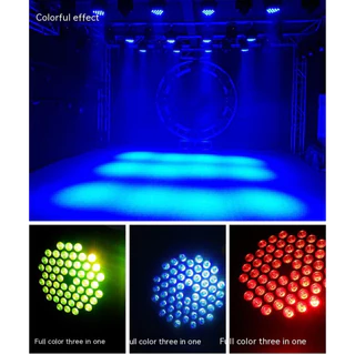 ไฟพาร์ 54LEDX3W 4in1 DMX512 โหมด ไฟพาร์ ไฟเธค ไฟดิสโก้ ไฟปาร์ตี้อุปกรณ์แสงพิเศษสำหรับปาร์ตี้โคมไฟตั้งเวทีโคมไฟดิสโก้