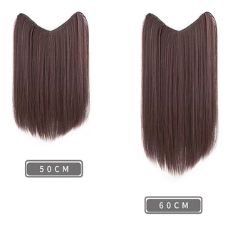 🔥พร้อมส่ง🔥แฮร์พีช แบบแพ ผมตรง 60cm 50cm หนาสุด 180g แฟชั่นเหมาะสำหรับผู้หญิงทุกคน