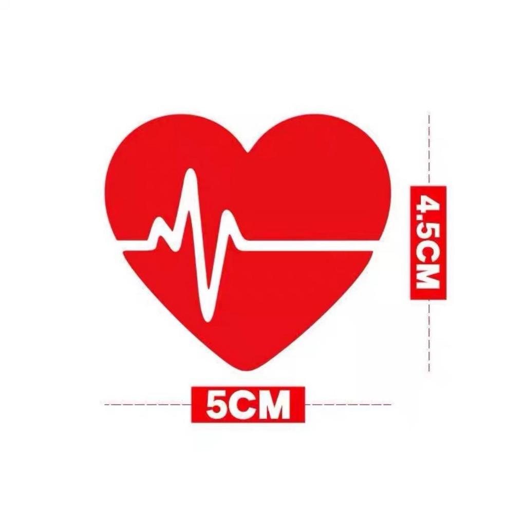 สติกเกอร์ติดรถ สวยเท่ๆ หัวใจ น่ารัก 1 เเพ็คมี 4 ชิ้น สติกเกอร์มีเอกลักษณ์ ดุดัน ลายใหม่ สินค้ามีพร้อมส่ง - รูปที่ 2