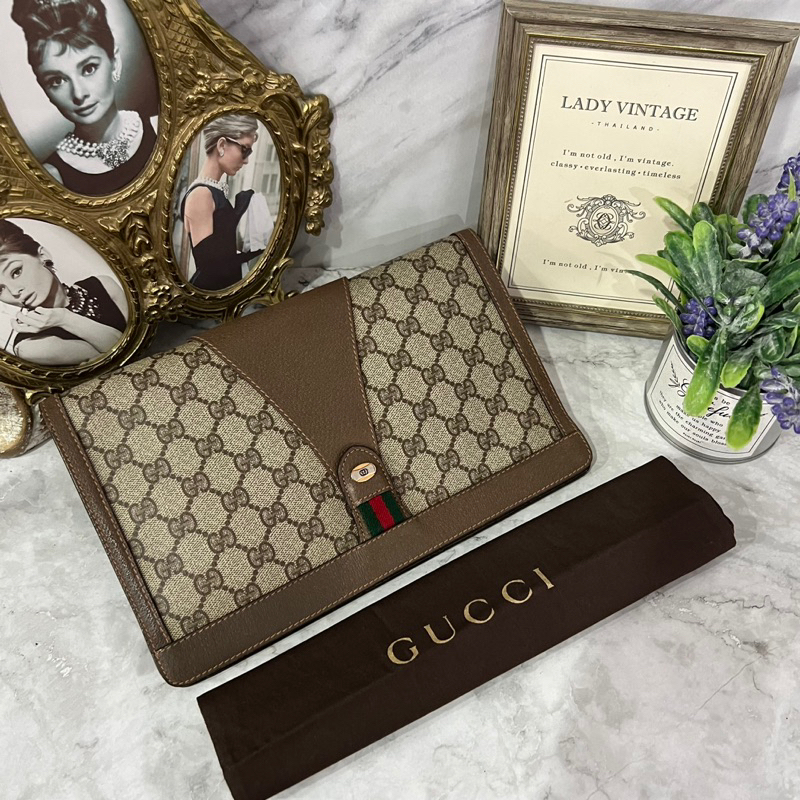 Gucci vintage clutch bag ของแท้
