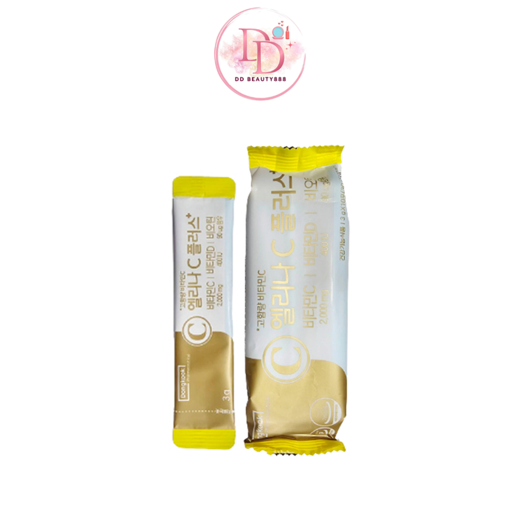 วิตามินซีโรเซ่ DongKook Pharmaceutical Elina C Plus 3g**10pcs 1แพ็ค (แบ่งขาย)