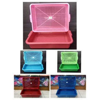 ♥️♥️กระบะทรายแมวพร้อมตะแกรงสีหวานขนาด กว้าง 40 ซม. ยาว 53 ซม…