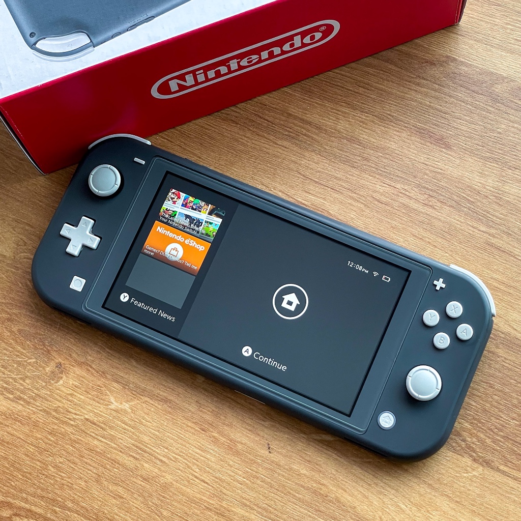 Nintendo Switch lite สีเทา มือสอง ครบกล่อง สภาพดี