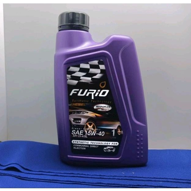 น้ำมันเครื่อง Furio บางจาก 15W-40 ดีเซล กึ่งสังเคราะห์ 1ลิตร