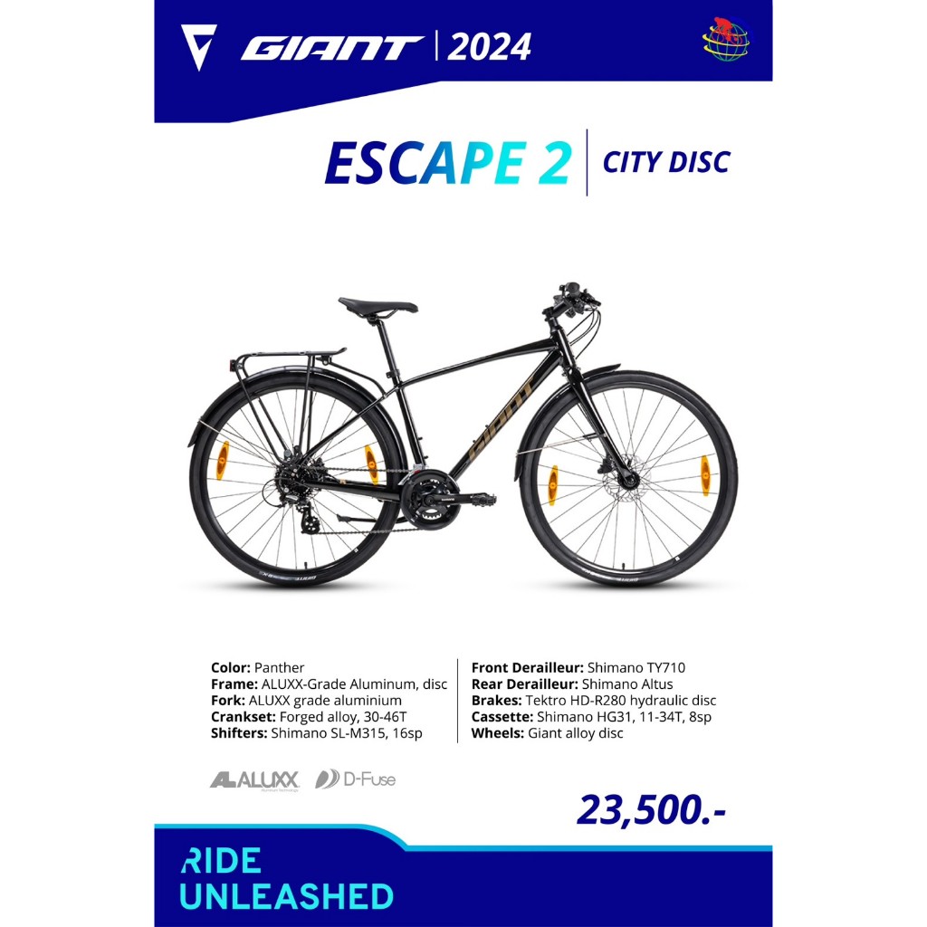 จักรยาน Giant Escape 2 City Disc 2024 size s