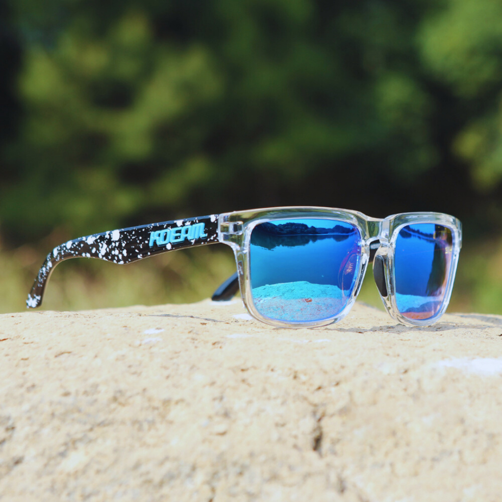 KDEAM ICE BLUE แว่นตากันแดด เลนส์ Polarized กันแสงUV400 สำหรับเดินทาง ขับรถ ตกปลา กลางแจ้ง ส่งไทย