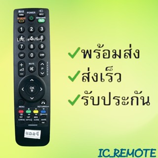 รีโมทรุ่น : แอลจี LGรหัส AKB69680403 สั้น สินค้าพร้อมส่ง