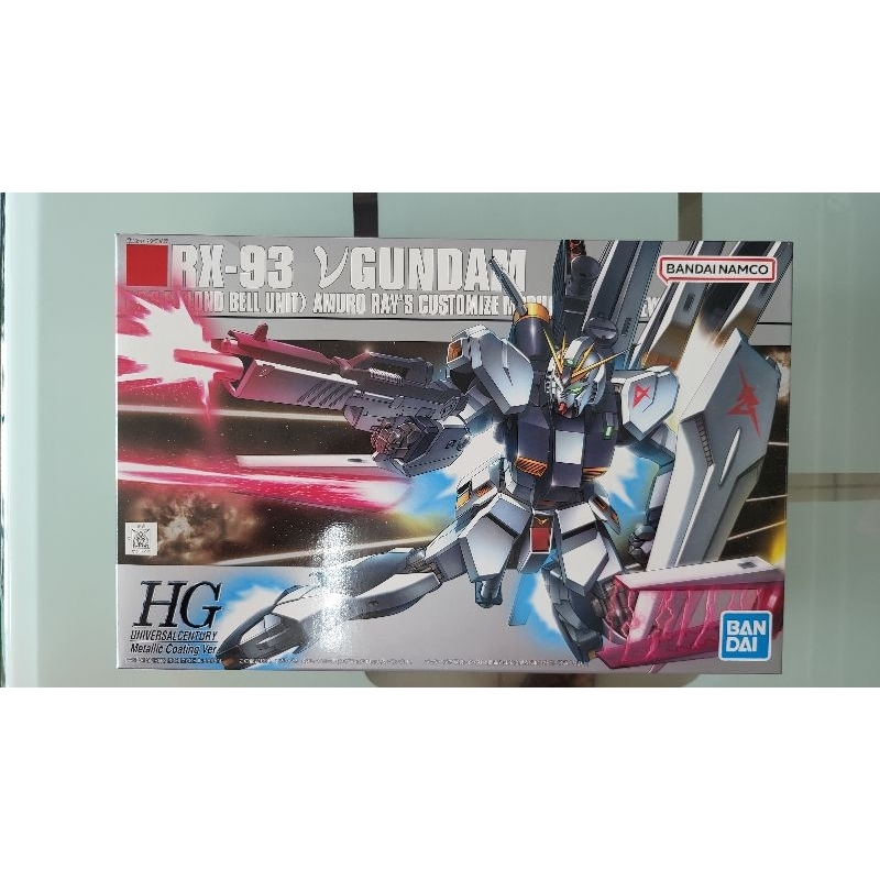 Bandai HG 1/144  RX-93 V GUNDAM &​ SAZABI METALIC COATING ของแท้