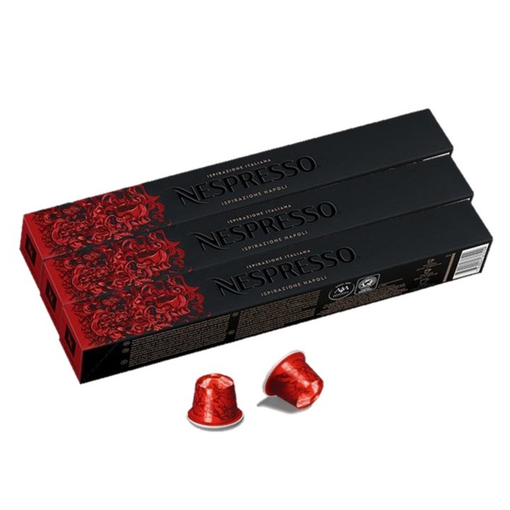 Nespresso Ispirazione Napoli Ground Coffee 30 Capsules เนสเพรสโซ อิซปิราซิโอเน่ นาโปลี แคปซูล