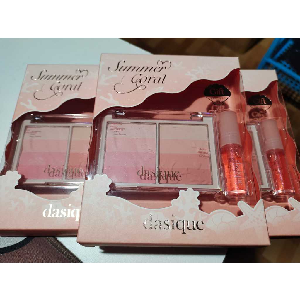 Dasique Blending Layer Cheek 11g #Summer Coral+แถม tint