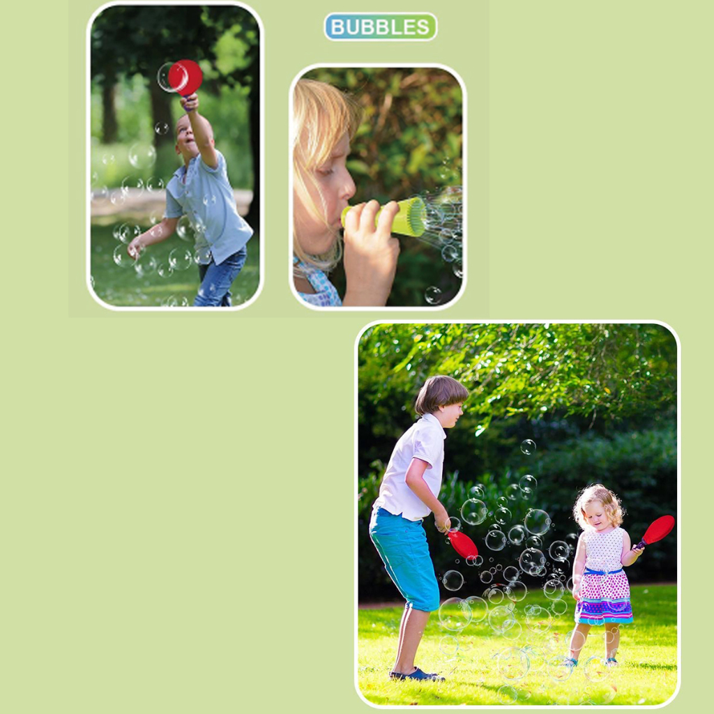 🔥พร้อมส่ง🔥ของเล่นเด็ก สามารถตบฟองได้ บับเบิลเทนนิส ของเล่นปิงปอง เครื่องเป่าฟอง สามารถเล่นฟองสบู่ ของเล่นเด็กกลางแจ้ง - รูปที่ 3