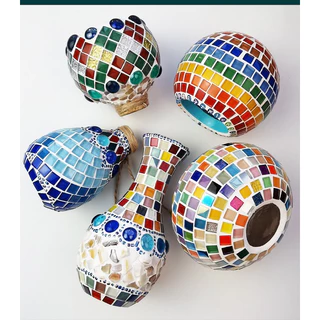 อนุภาคกระเบื้องโมเสคคริสตัลสีสันสดใส 50g Colorful crystal mosaic tile particles DIY handicraft materials