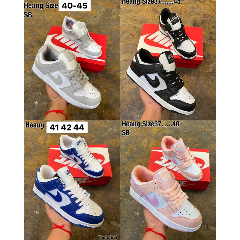 รองเท้าผ้าใบสุดฮิด SBดำขาวไซส์(36…..45) รองเท้าผ้าใบผู้หญิง และ ผู้ชาย