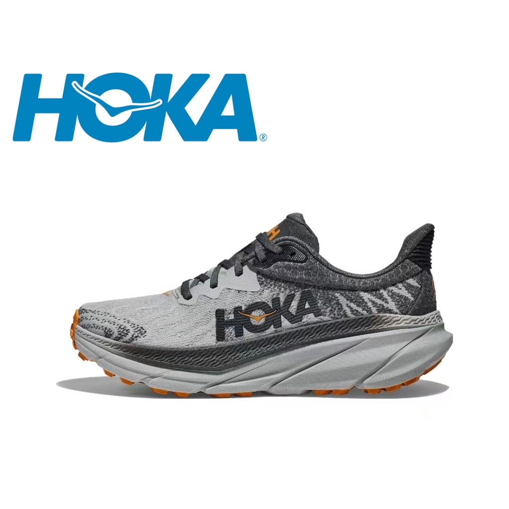 HOKA ONE ONE Challenger ATR7Wide Anti slip and Durable Low Top Running Shoe for Men Style Grey