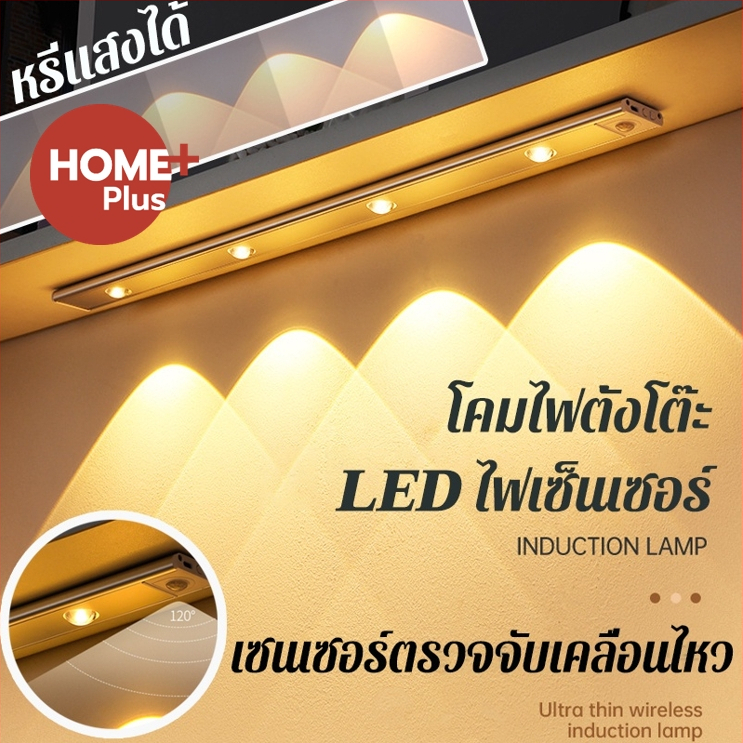 Homeplus ไฟเซนเซอร์ ไฟกลางคืน หลอดไฟเซนเซอร์ เซ็นเซอร์ตรวจจับการเคลื่อนไหวของร่างกาย ติดตั้งง่าย