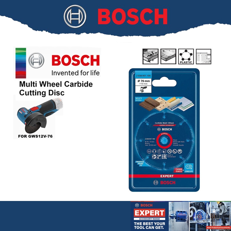 Bosch ใบตัดอเนกประสงค์ 3" bosch carbide multi wheel 2608901196 ราคาถูก Shopee Lazada