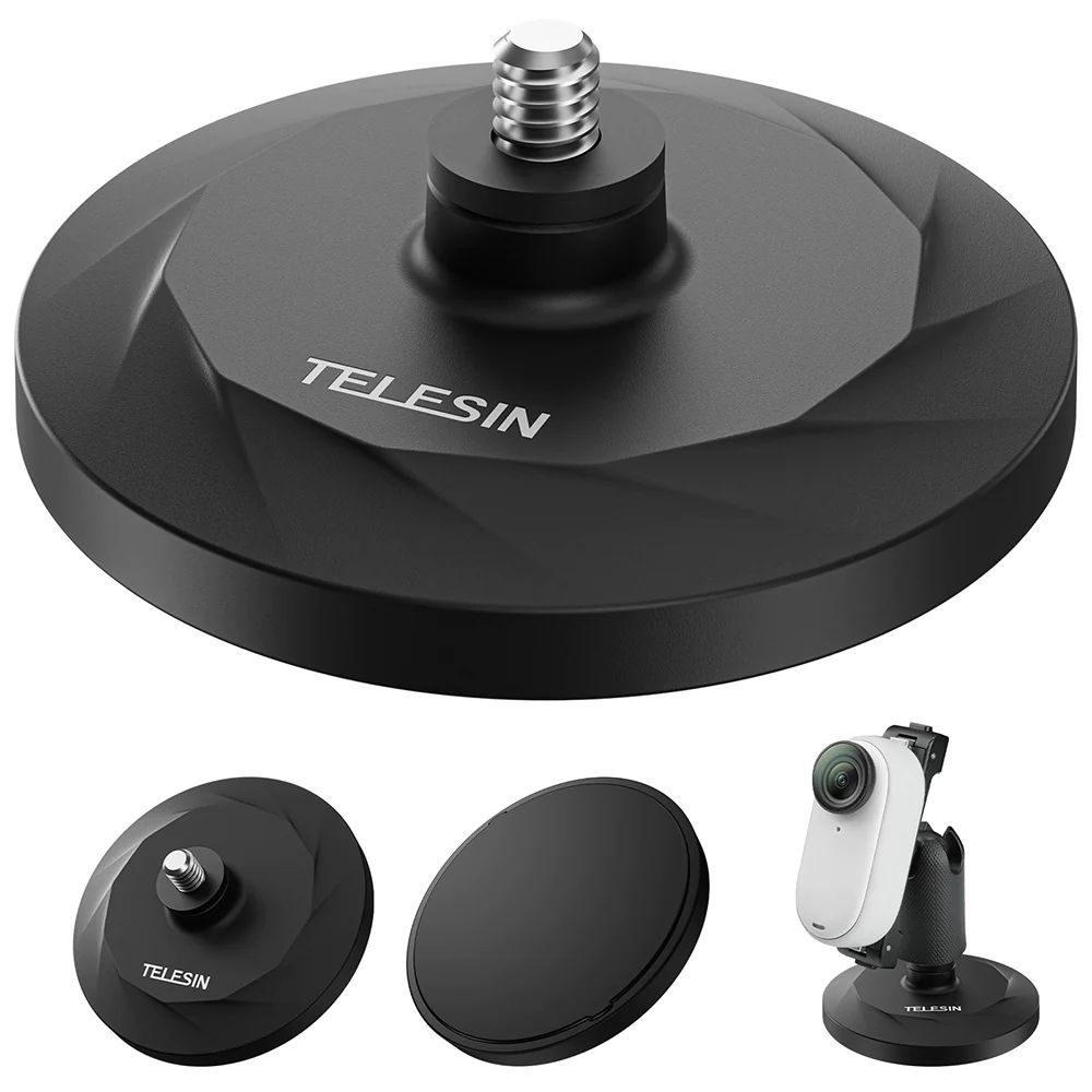 TELESIN Magnetic MOUNT Base ขาตั้งกล้องแม่เหล็ก  1/4 อุปกรณ์เสริม.(MAG-005)