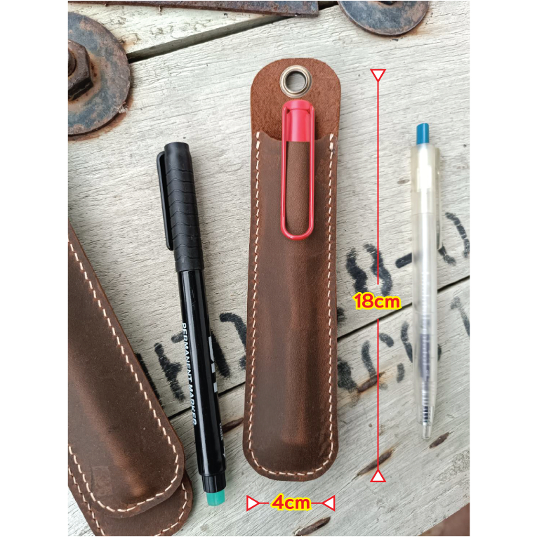 ซองใส่ปากกาหนังแท้ งานแฮนด์เมด(Handmade) ใส่ปากกา Lamy ได้ ราคา ถูกที่สุด ดีลบีเคเค แกลเลอรีภาพที่ 2