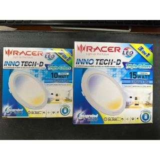 โคมไฟดาวน์ไลท์แบบฝังฝ้า 3แสงใน1โคม รุ่นINNO TECH-D(10วัตต์,15วัตต์)(ไม่มีไดร์เวอร์แยก)และรุ่นNANO-D12W มีไดร์เวอร์แยก