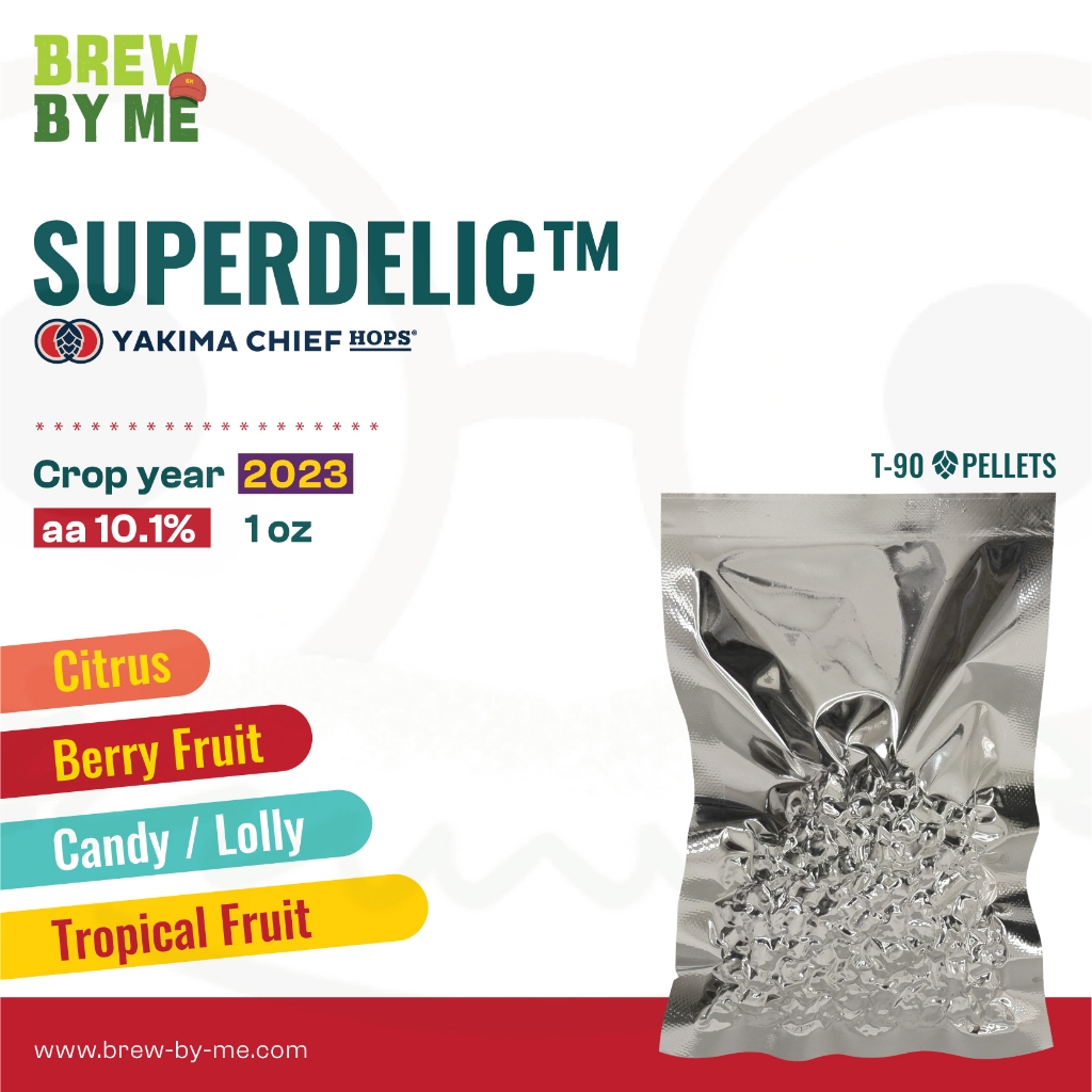 ฮอปส์ Superdelic™ Hops (NZ) PELLET HOPS (T90) โดย Yakima Chief Hops | ทำเบียร์ Homebrew