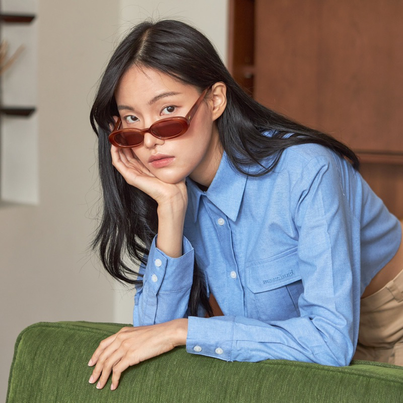 Moonland - Oxford Crop Shirt