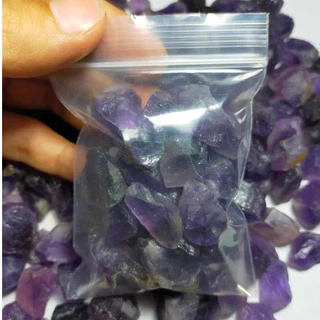 พลอย ก้อน ดิบ อเมทิสต์ ธรรมชาติ แท้ ( Unheated Natural Amethyst ) หนัก 100 กรัม