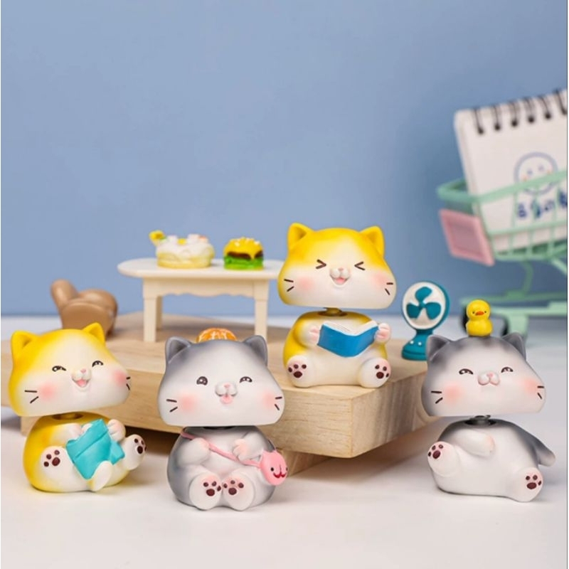 😹มาดูแมวที่ห้องเรามั้ย😹 ตุ๊กตาแมวอ้วนหัวสั่นหัวโยก