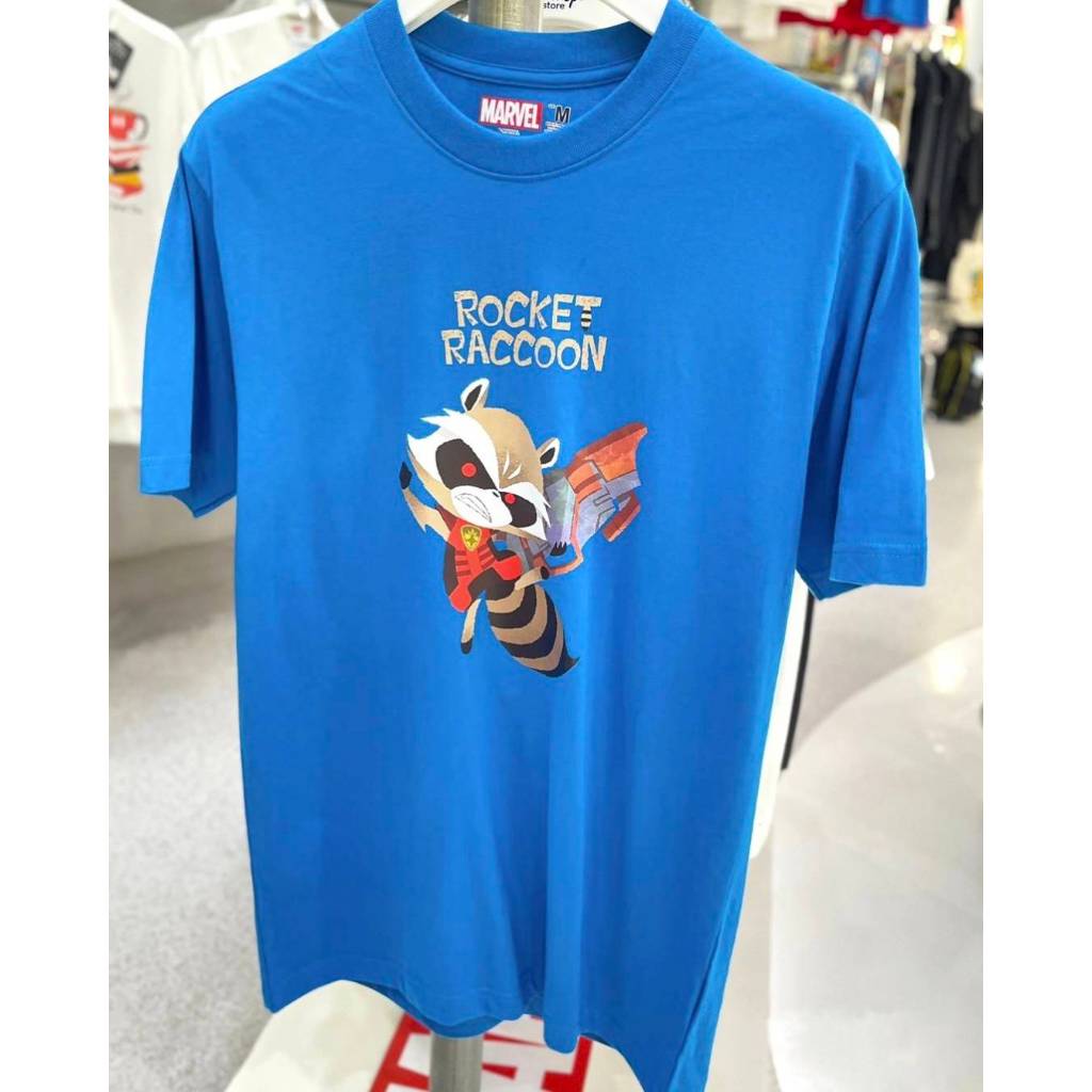 Power 7 Shop เสื้อยืดการ์ตูน ลาย มาเวล เสื้อยืดลิขสิทธิ์ ทรงโอเวอร์ไซส์ คอกลม แขนสั้น (MVX-440)