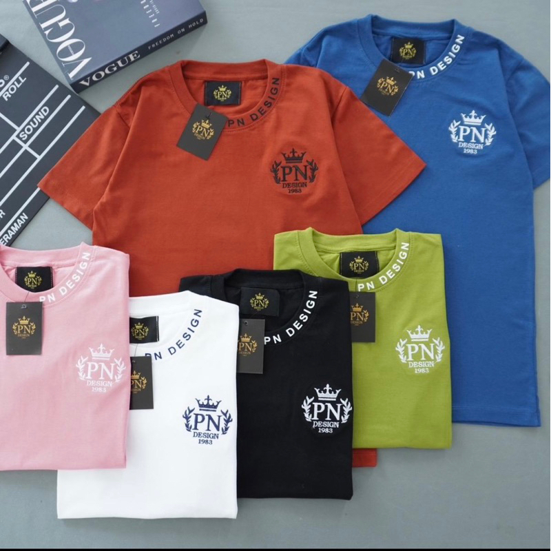 เสื้อยืดแขนสั้น PN(ปักอก PN Design)s-4xlคอกลม