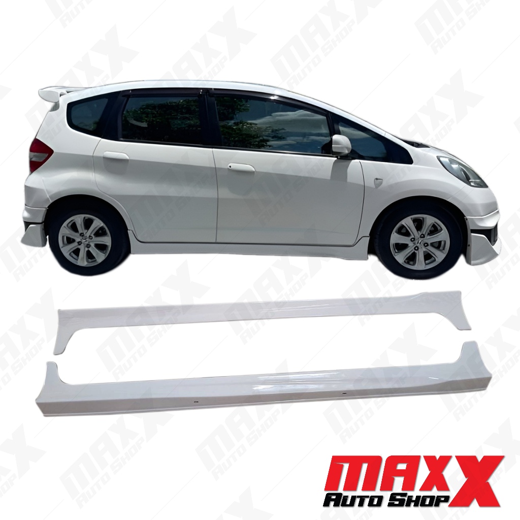 สเกิร์ต-ข้าง ซ้าย+ขวา 2 ชิ้น HONDA JAZZ 2011 ทรง MODULO สีขาว รหัสสี NH-578 (RBS-JAZZ/MODULO-LH,RH)