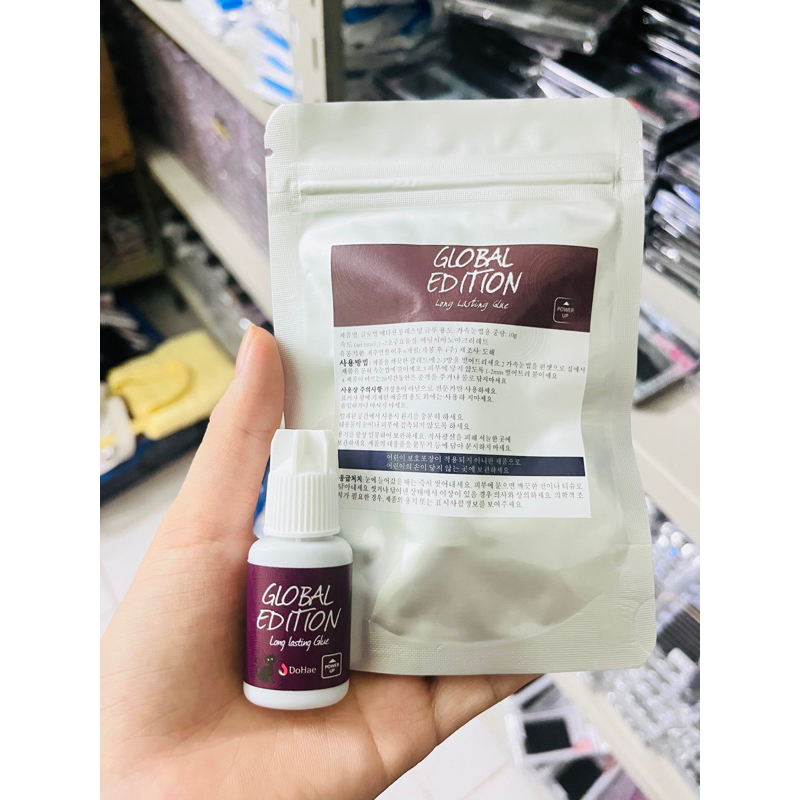 [สำหรับช่างต่อขนตา] ✅ของแท้100% กาวม่วง [ GLOBAL EDITION ] 10g แห้งเร็ว1-2วิ ติดทน5-7สัปดาห์