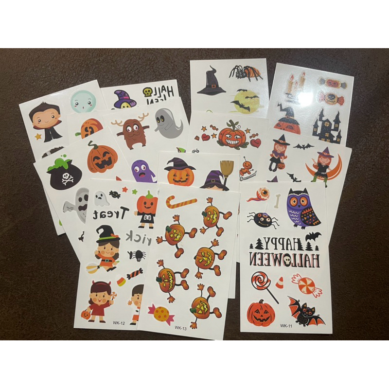 Sticker tattoo สติ๊กเกอร์แทททู ฮาโลวีน 3