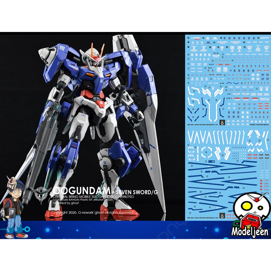 (Ghost-Decal) Water Decal 030 MG1/100 Gundam OO Seven Sword/G ราคา ถูกที่สุด ดีลบีเคเค