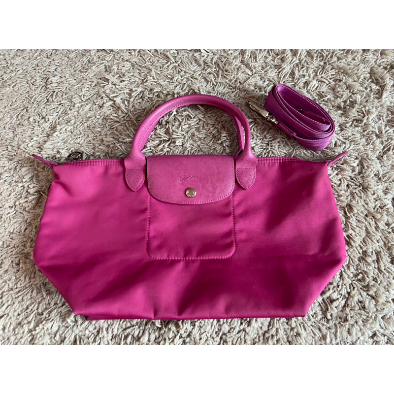 (Used) Longchamp Neo ไซร์ส S สีชมพู ซื้อที่ฝรั่งเศส