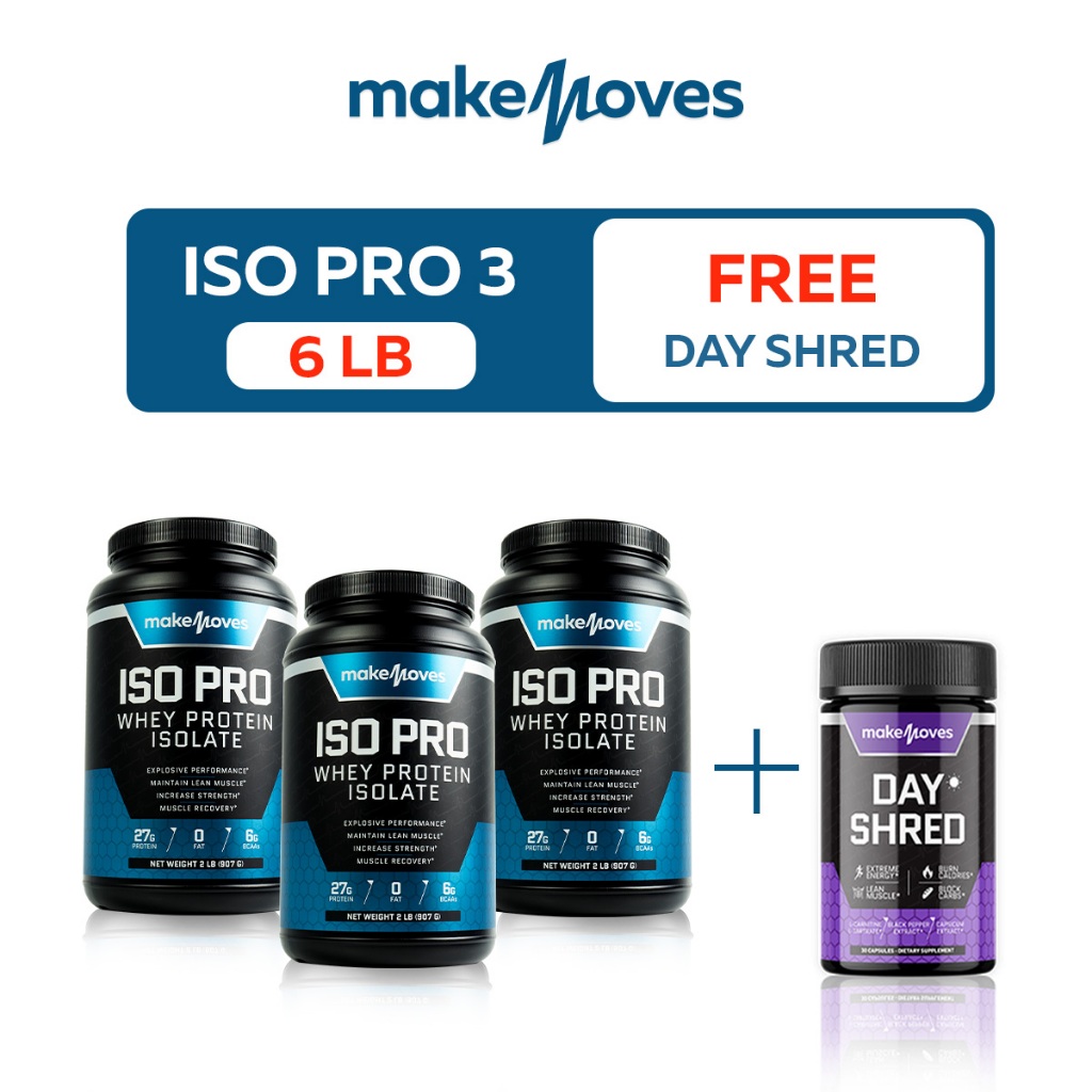 ISO PRO Whey Protein Isolate MakeMoves (Iso Pro 3 with free day shred)