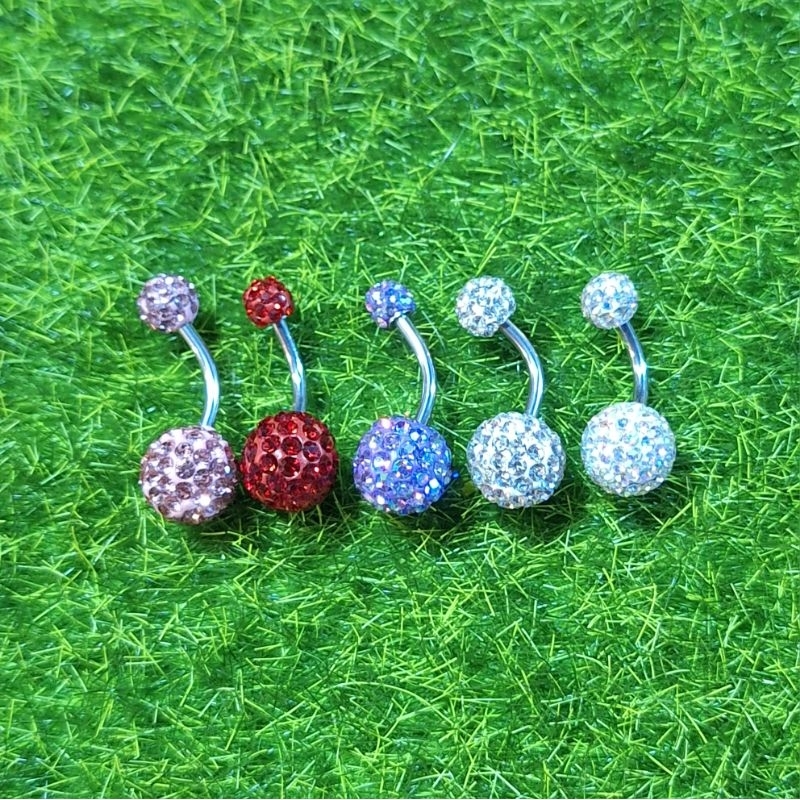 จิวสะดือหัวอคริลิค น้ำหนักเบาใส่ได้นาน ราคาชิ้นละ200฿